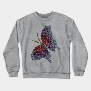 Spring Butterfly Crewneck Sweatshirt